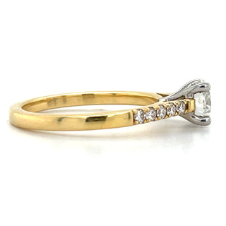 Paisley - 18ct Yellow Gold .92ct Solitaire Earth Grown Diamond Engagement Ring