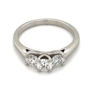 Jocelyn - Platinum .81ct 3 Stone Earth Grown Diamond Engagement Ring