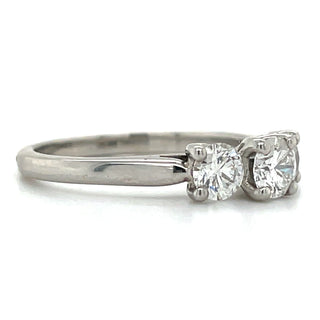 Jocelyn - Platinum .81ct 3 Stone Earth Grown Diamond Engagement Ring