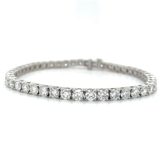 14ct White Gold 8.74ct Laboratory Grown Diamond Tennis Bracelet