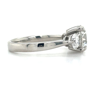 Monique - Platinum Laboratory Grown 2.75ct Three Stone Diamond Engagement Ring