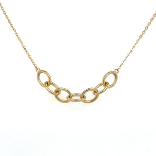 9ct Yellow Gold Oval Link Necklace