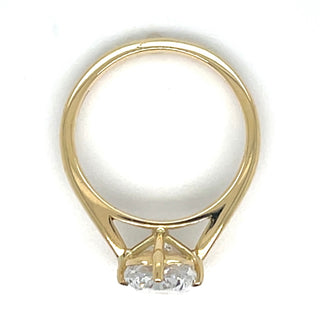 Sage - 18ct Yellow Gold 3.02ct Laboratory Elongated Cushion Solitaire Diamond Engagement Ring