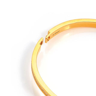 PRETTY BANGLES RIGID BRACELET WITH HEARTS SILVER