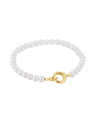 Ania Haie Gold Elegant Shell Pearl Bracelet