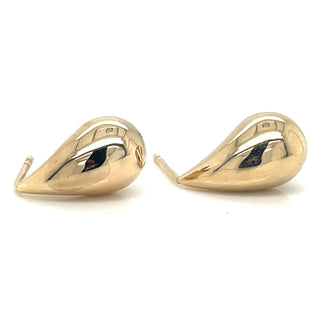 9ct Yellow Gold Small Teardrop Earrings