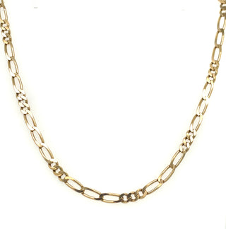 Vintage 9ct Yellow Gold Figaro Necklace