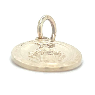 Vintage 9ct Yellow Gold Miraculous Medal Pendant