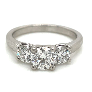 Niamh - Platinum Three Stone 1.30ct Diamond Engagement Ring