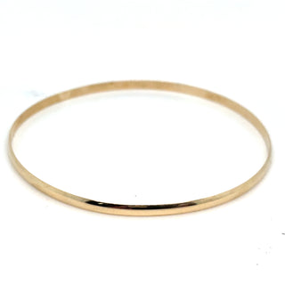 Vintage 9ct Yellow Gold 3mm Bangle