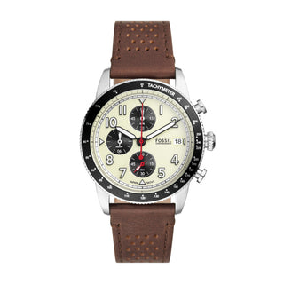 Fossil Gents Sport Tourer Chronograph Brown Leather Watch