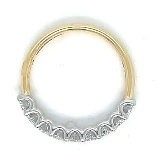 18ct Yellow Gold And Platinum Head Laboratory Grown 1.10ct Oval Diamond Ring