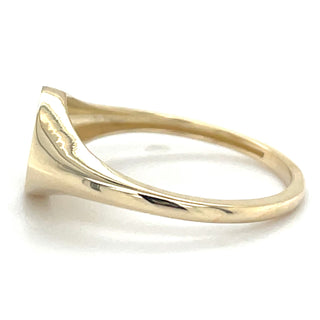 9ct Yellow Gold Diamond Shaped Ring