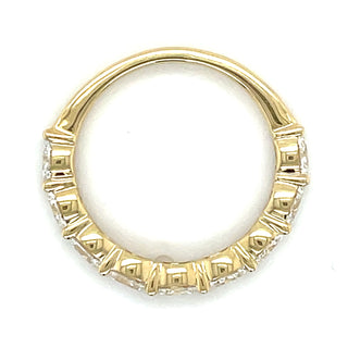 14ct Yellow Gold Laboratory Grown 1.22ct Horizonatal Oval Diamond Ring