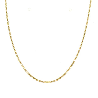 9ct Yellow Gold 22” Chain with Adjustment at 20”