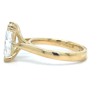 Hannah - 18ct Yellow Gold Laboratory Grown 3.03ct Radient Cut Solitaire Diamond Ring