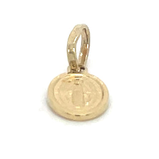 Vintage 9ct Yellow Gold Petite Miraculous Medal Pendant