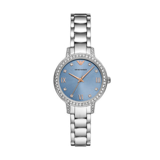 Armani Cleo Ladies Three Hand Stainless Steel Watch