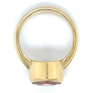 18ct Yellow Gold Earth Grown 3.50ct Pink Tourmaline Ring