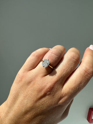 Sage - 18ct Yellow Gold 3.02ct Laboratory Elongated Cushion Solitaire Diamond Engagement Ring