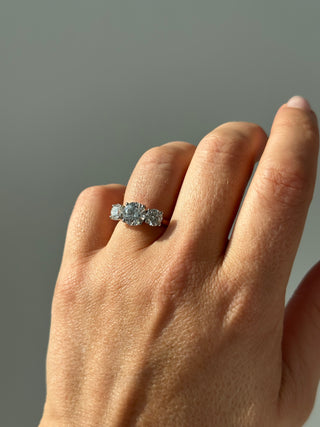 Abilene - 18ct Yellow Gold 3.02ct Laboratory Grown Three Stone Round Diamond Engagement Ring