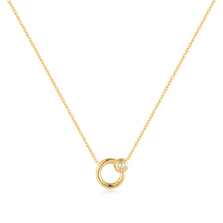 Ania Haie Gold Hoop Freshwater Pearl Necklace