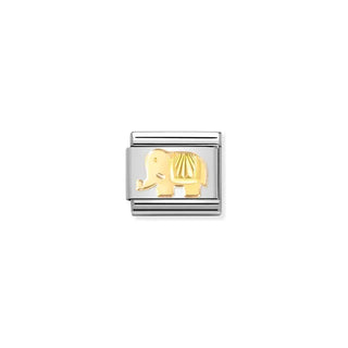 CHARM, COMPOSABLE LINK, ELEPHANT, ETCHED DETAIL COLLECTION COMPOSABLE