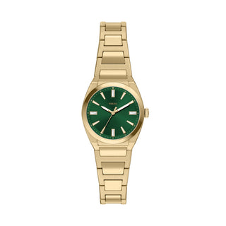 Fossil Everett Three-Hand Gold Green Face Stainless Steel Watch
