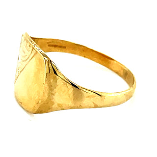 Vintage 9ct Yellow Gold Square Signet Ring