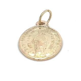 Vintage 9ct Yellow Gold Miraculous Medal Pendant