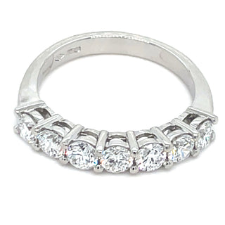 Platinum Laboratory Grown 1.02ct Seven Stone Diamond Ring