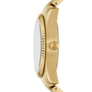 Fossil Scarlette Ladies Three-Hand Date Gold-Tone Stainless Steel Watch