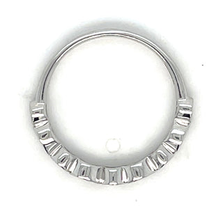 9ct White Gold 0.51ct Laboratory Grown Round & Pear Bezel Set Diamond Ring