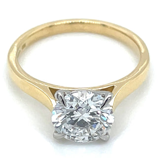 Lily - 18ct Yellow Gold Laboratory Grown 1.70ct Round Brilliant Solitaire Diamond Ring