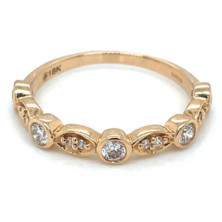 18ct Rose Gold Earth Grown 0.35ct Diamond Ring