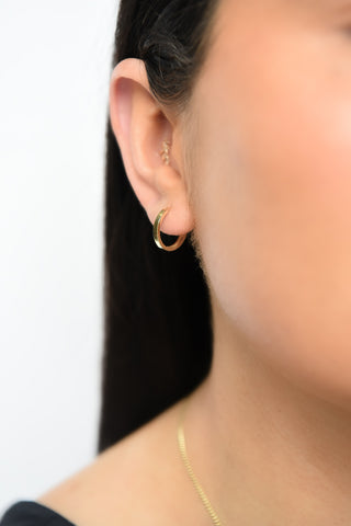 9ct Gold Clicker Hoop Earrings