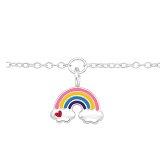 Children’s Sterling Silver Rainbow Bracelet.