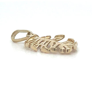 Vintage 9ct Yellow Gold Leaf Charm