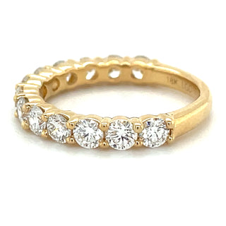 18ct Yellow Gold Laboratory Grown 1.43ct Diamond Eternity Ring