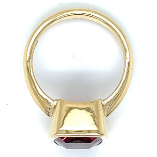 18ct Yellow Gold Earth Grown 4.60ct Rubellite Ring