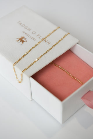 Golden Figaro Necklace & Bracelet Bundle