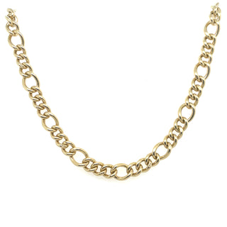Vintage 9ct Yellow Gold Belcher Solid Link 24” Necklace