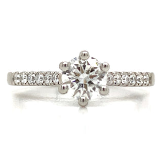 Emily - Platinum 6 Claw .81ct Solitaire Earth Grown Diamond Engagement Ring