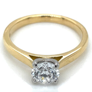 Julianna - 18ct Yellow Gold Laboratory Grown 0.81ct Round Brilliant Solitaire Diamond Engagement Ring