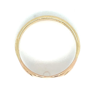 Vintage 9ct Yellow Gold Plain Rectangular Signet Ring