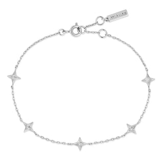 Ania Haie Silver Stars Station Bracelet