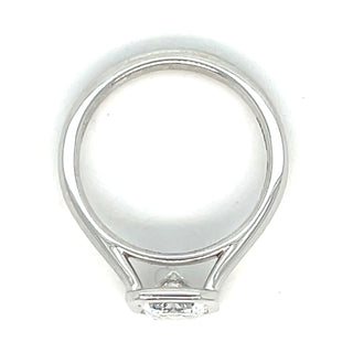 Beatrice - Platinum Laboratory Grown Rubover 1.52ct Radiant Cut Solitaire Diamond Ring