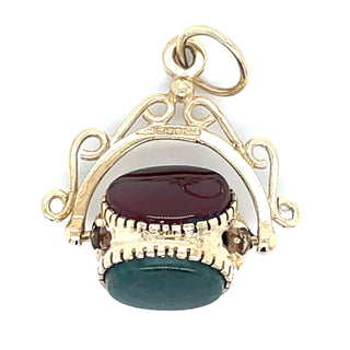 Vintage 9ct Yellow Gold Spinning Fob Pendant