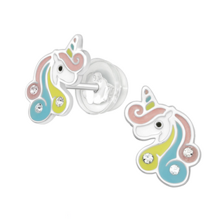 Children’s Sterling Silver Unicorn Earrings.