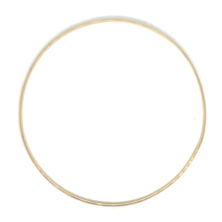 Vintage 9ct Yellow Gold 2mm Bangle With Detailed Design